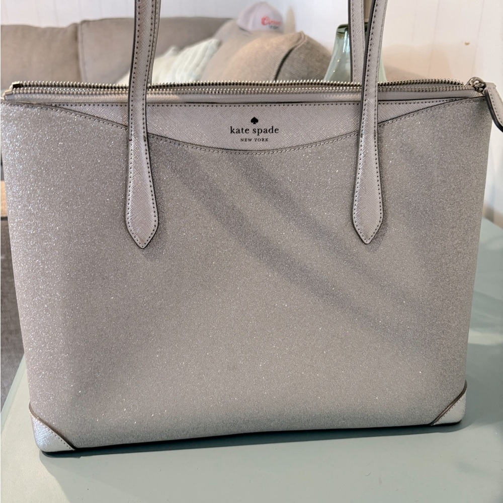 Silver Sparkle Kate Spade Tote
